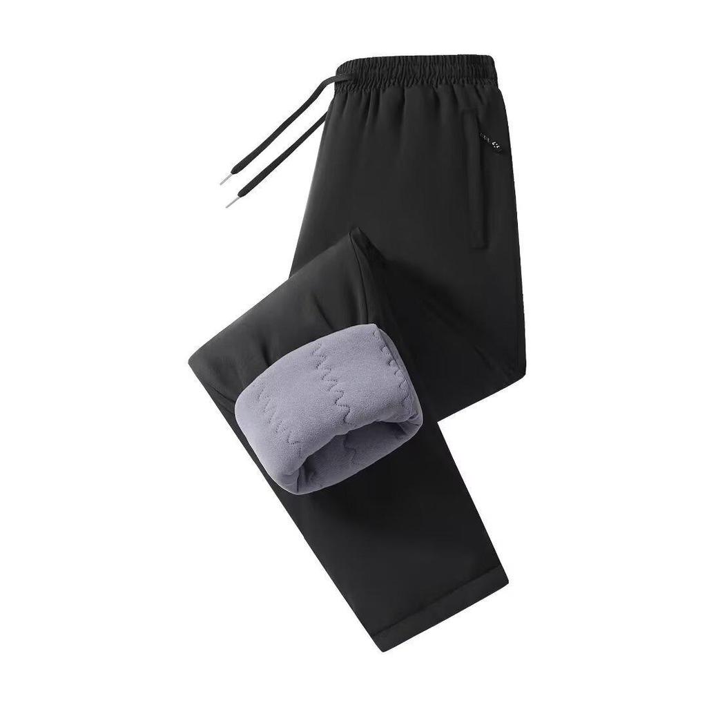 8XL Lamb Wool Knee Pads Warm Cotton Pants for Men Wearing Cold Resistant Pants for Autumn and Winter