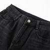 Jeans Skinny RAIN.CUN da Donna Nero-Grigio a Vita Alta con Fodera in Pile