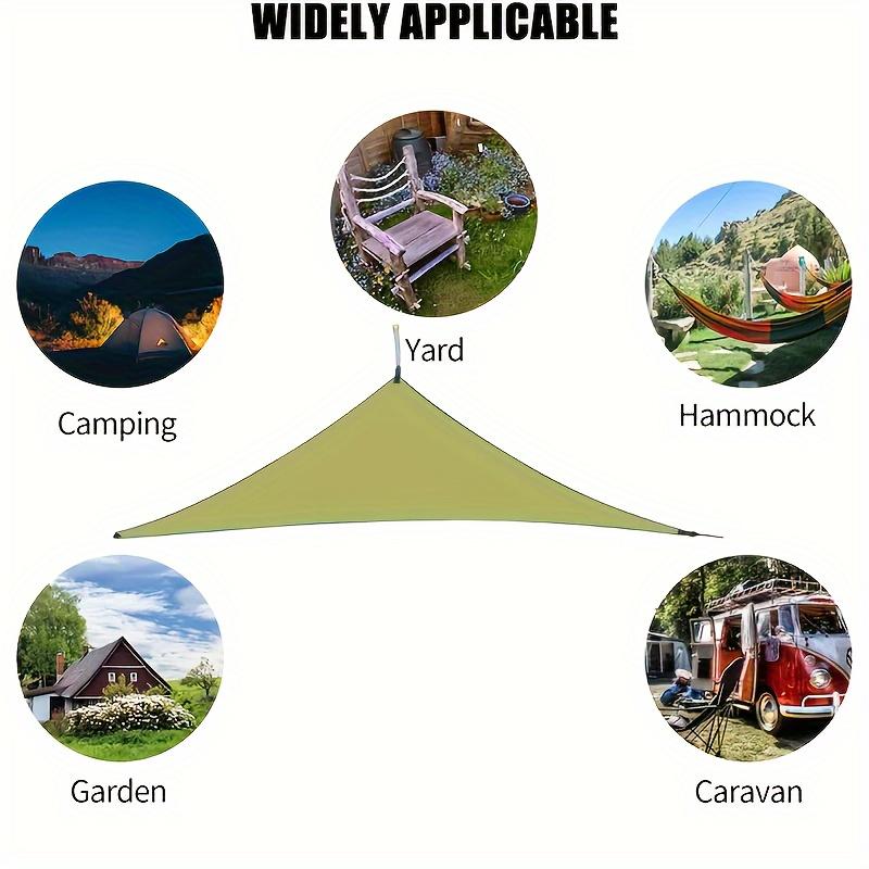 Triangle Garden Sunshade Canvas - Blue Outdoor Terrace, Balcony, and Camping, Durable and Easy to Install