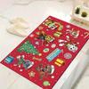 1Pc Christmas Chase Rug Office Carpet Indoor Outdoor Doormat Nonslip Soft And Comfortable Living Room Christmas Halloween Gift D91862