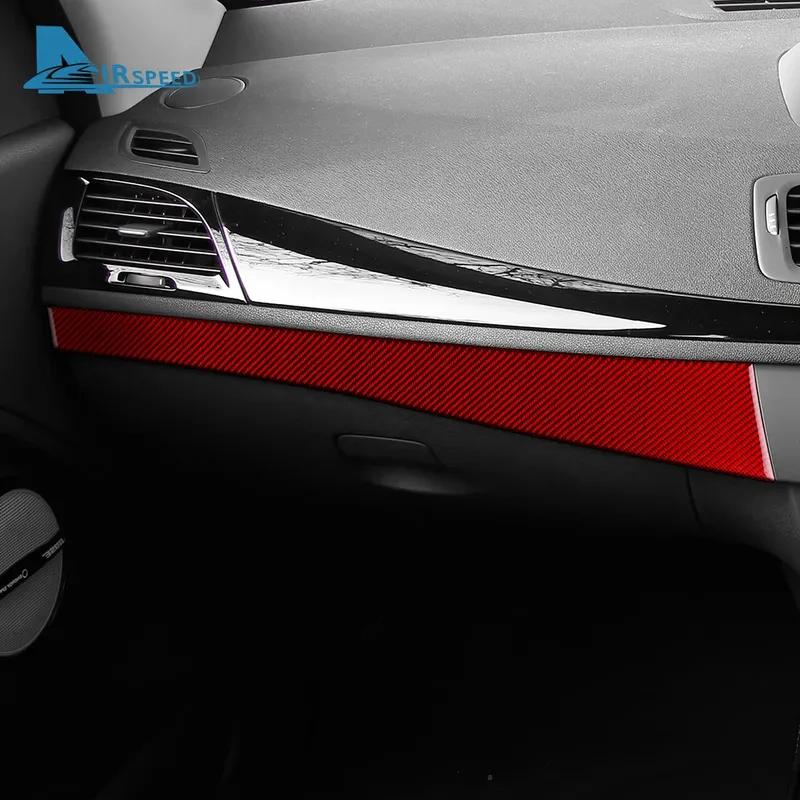 Real Soft Carbon Fiber Sticker For Renault Fluence Megane RS 2009 2010 2011 2012 2013 2014 LHD RHD trument Panel Strip Trim
