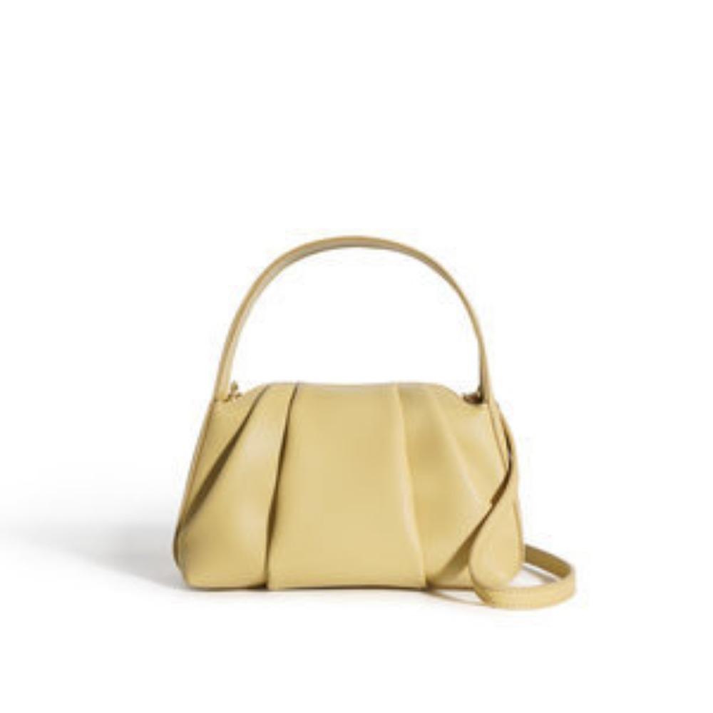 Nischen Design Neue Kleine und Zarte Handtasche Plissierte Wolken Tasche Rindsleder Tragbare Schulter Umhängetasche Damen