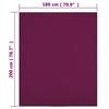 136258 vidaXL Drap-housse Jersey Bordeaux 180x200 cm Coton