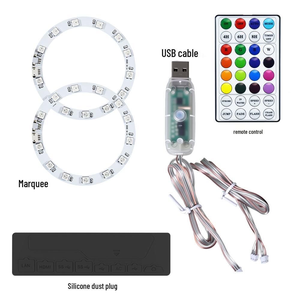 PS5 Slim Digital Edition Console Colorful Decorative Light Ring