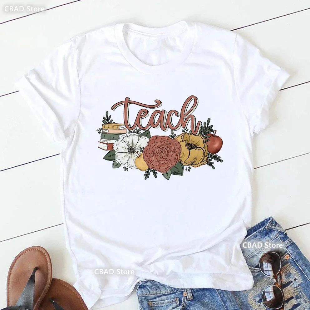 Hot Selling Women's Top Hot Selling Love Personality Pattern Printed Short-sleeved T-shirt Women Summer polyester fabric