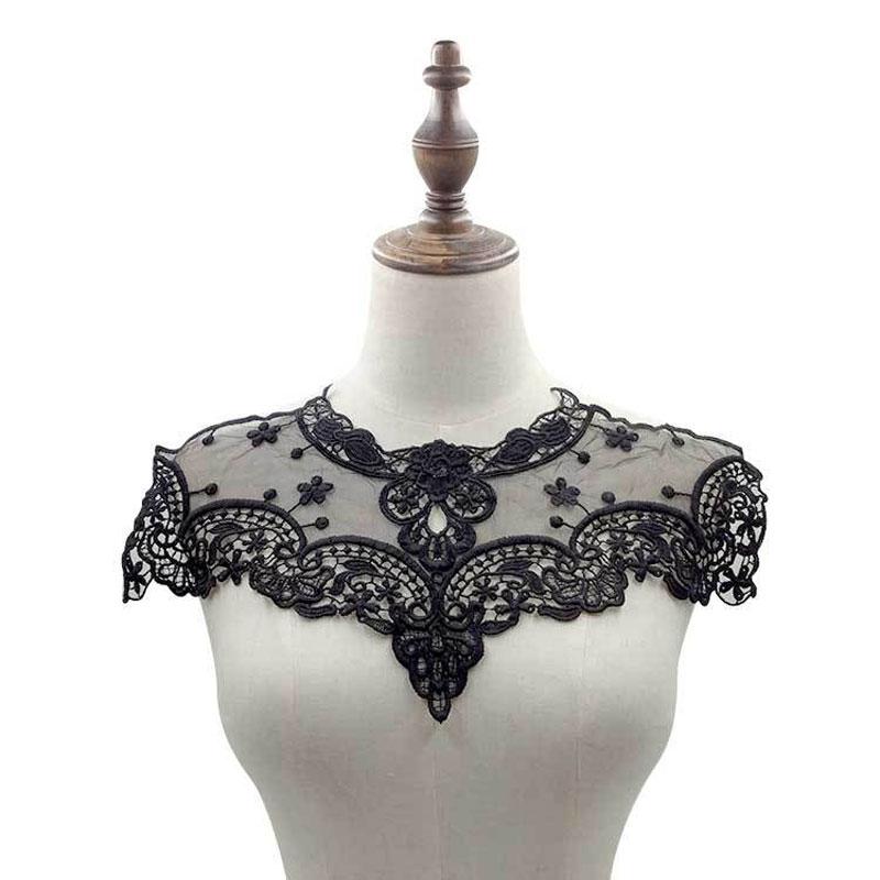 

Embroidery Fakes Collar Flower Neckline Lace Collar Fashion Lace Applique Wedding Dress Clothing Accessories