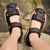 New fashionable black summer breathable beach men's sandals Lightweight Summer Large Size Men Sandals Comfortable  Sandals 38-48