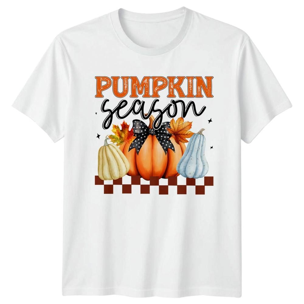 Pumpkin Season Unisexs TShirt Pumpkin Autumn Thanksgiving Gift For Her S
