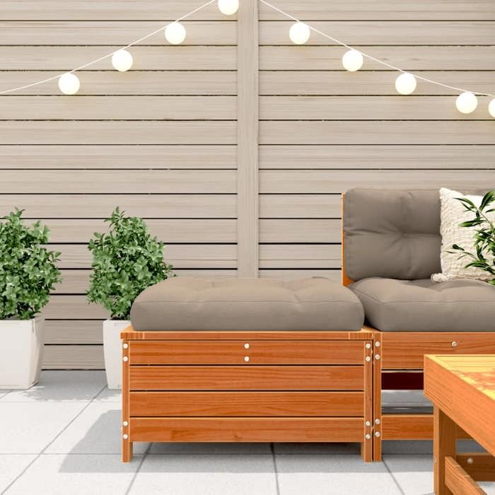 VidaXL Garden Footrest, Coffee Table, Bar Stool, Outdoor Patio Terrace Balcony Backyard Furniture, Wax 844900