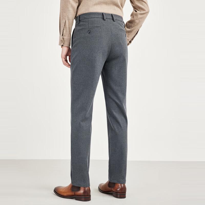 SEPTWOLVES Men's Casual Faux Wool 4-Way Stretch Pants