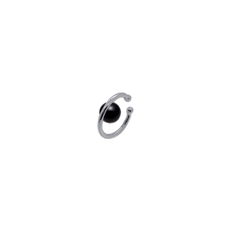 LEYIE ONYX & CURVE EAR CUFF