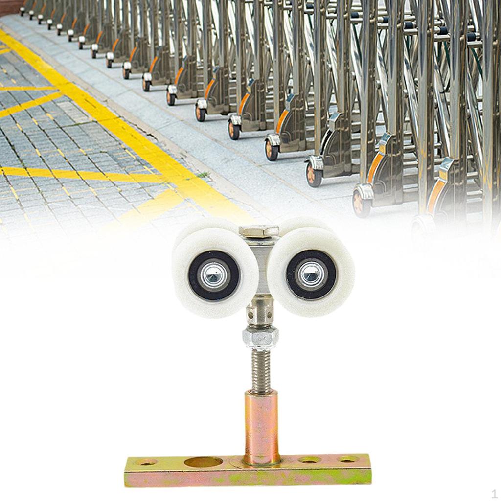 Folding Door Hanger Roller Hanging Wheel Household Rail Pulley for Cloakroom