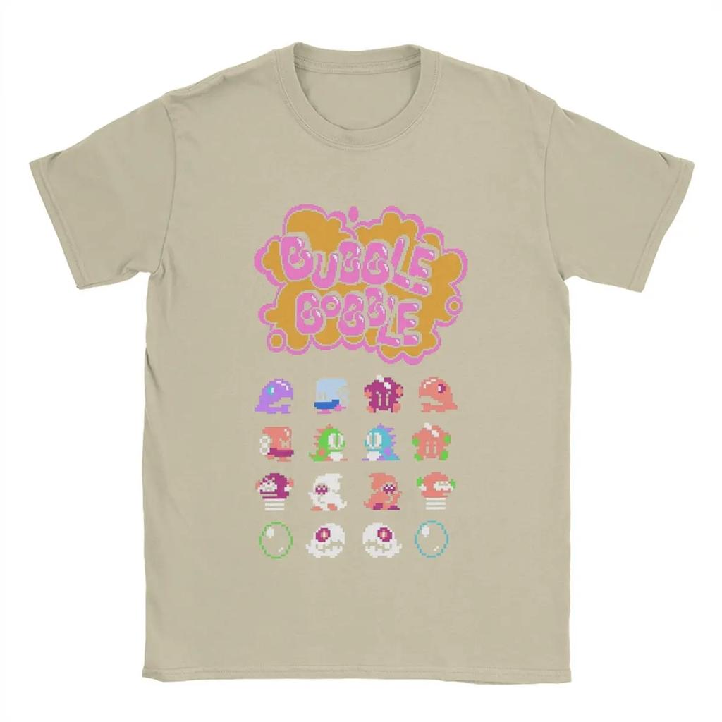 Funny Bubble Bobble T-Shirts Men Round Neck Cotton T Shirt Short Sleeve Tees Party Clothes