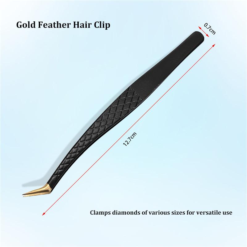 Black Makeup Eyelash Extension Tweezer Anti-Slip Stainless Steel Tweezer High Precision Clip For Eyebrow Woman Beauty Salon Tool