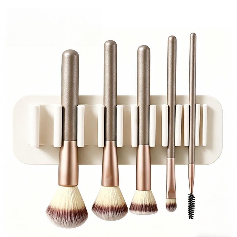 Creative Suction Cup Multi-purpose Makeup Brush Storage Device - Wall-mounted Adhesive Silicone Makeup Brush Collector