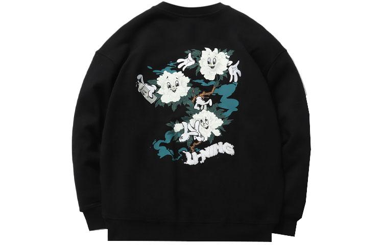 Li Ning Sweatshirts Women's Black Crew Neck Moderate Regular AWDR232-2