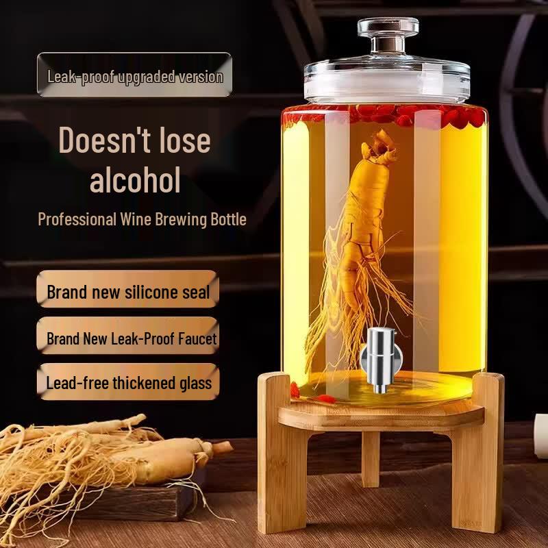 Chuan Ye High-Transparency Glass Brew Jar with Faucet Options
