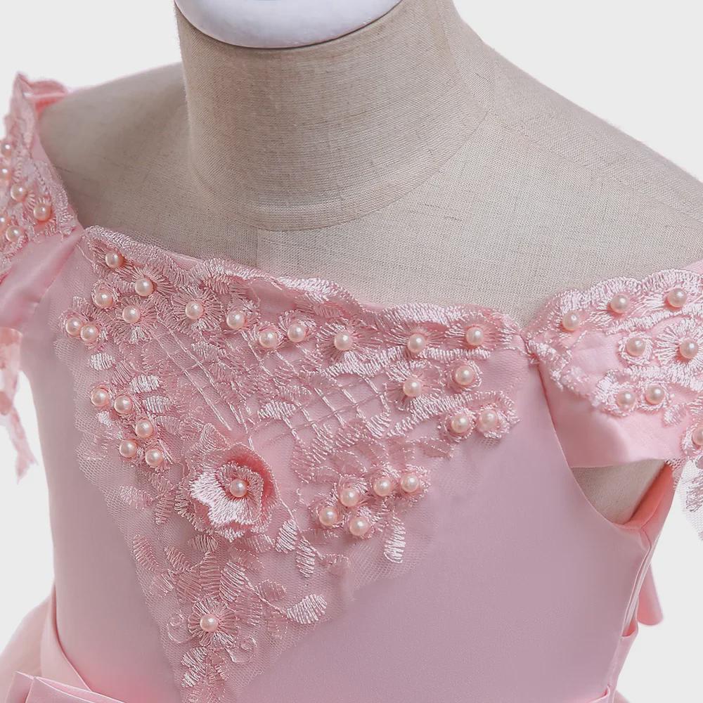 2025 European & American Mesh Princess Catwalk Flower Girl Dress