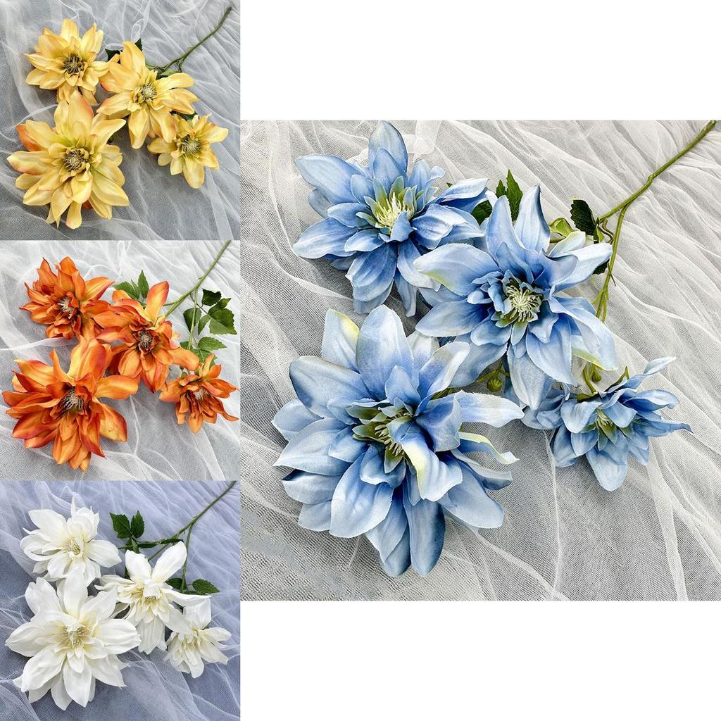 Realistic Artificial Dahlia Flowers For Wedding Ceremony And Home Decor