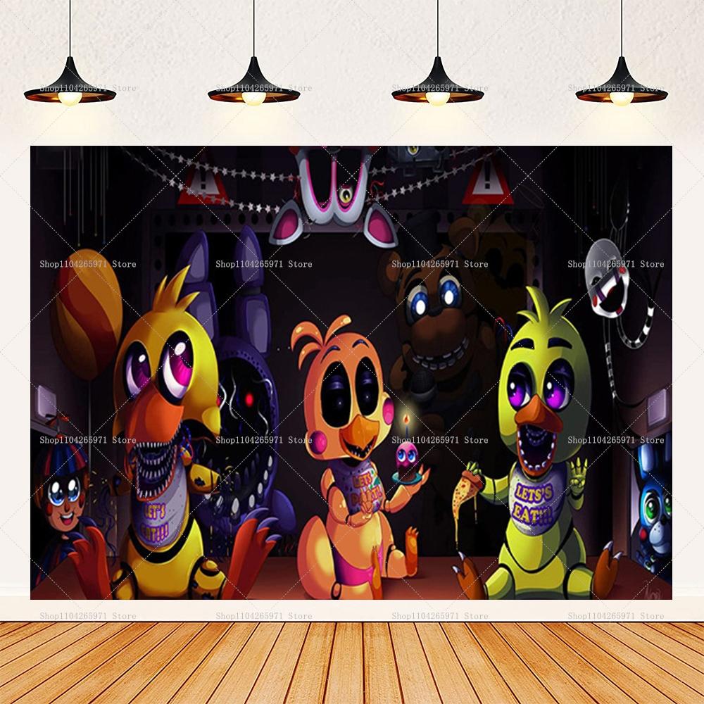 Children's Party Photo Fund with Theme Five Nights At Freddy's, Children's Party Decoration