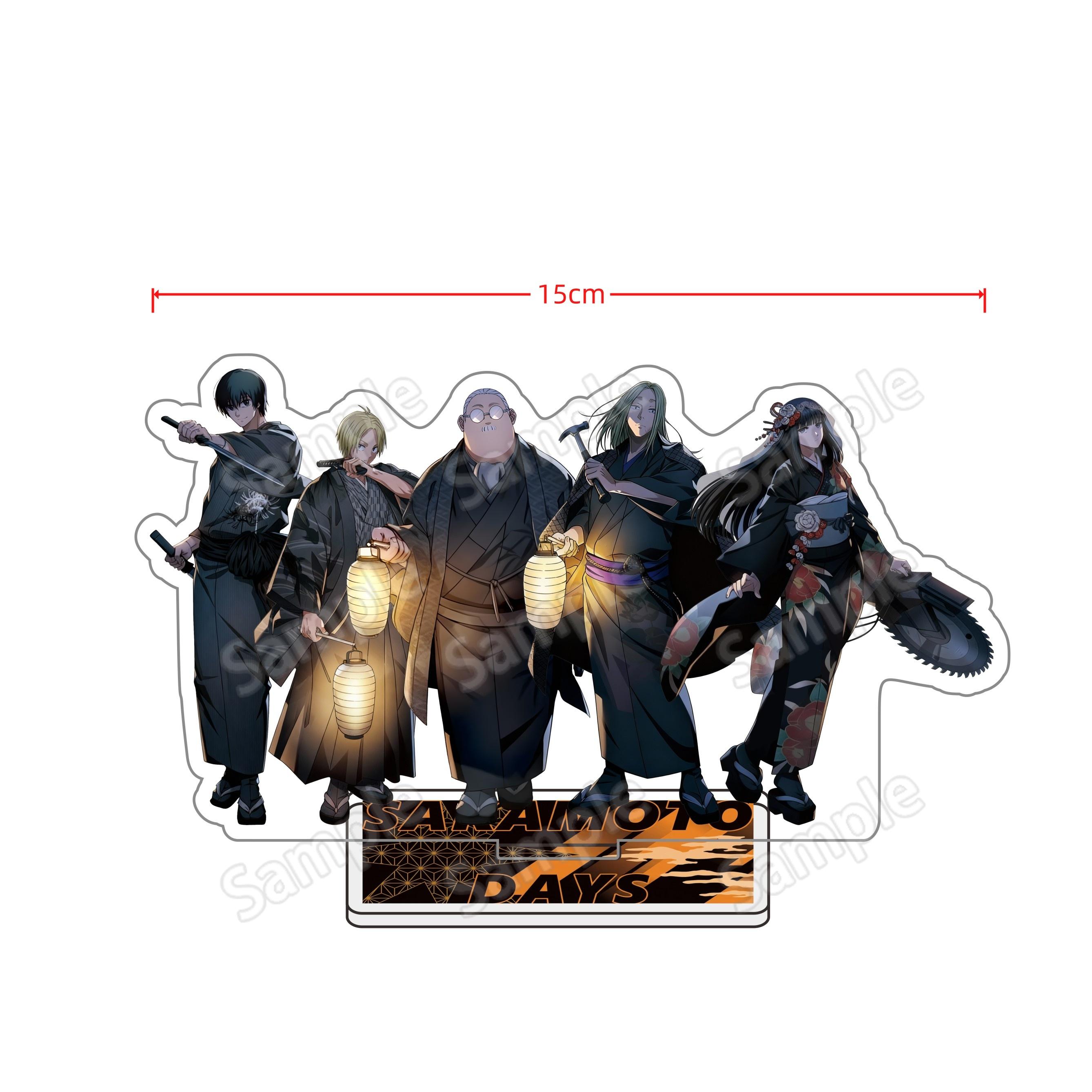 

SAKAMOTO DAYS Acrylic Stand Model Plate Keychain Set Shin Asakura Taro Sakamoto Anime Figure Desk Decoration Collection for Fans 15 cm