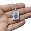 Gothic Cross Necklace Unisex Retro Black Stainless Steel Pendant Jewelry For Alternative Fashion