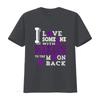 Cystic Fibrosis Awareness I Love Someone With To The T Shirt Vintage Washed Soft Homme Casual Designer Clothes Fashion