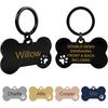 Pet ID Tag Personalized Free Engraved Keychain for Cat Puppy Dog Tag Pendant Keyring Bone Paw Bone Pet Accessories 7