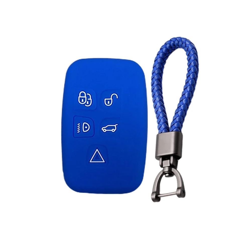 silicone car key case holder shell soft remote cover protector for Land Rover Range Rover Sport Discovery 3 4 Elander 2 Evoque