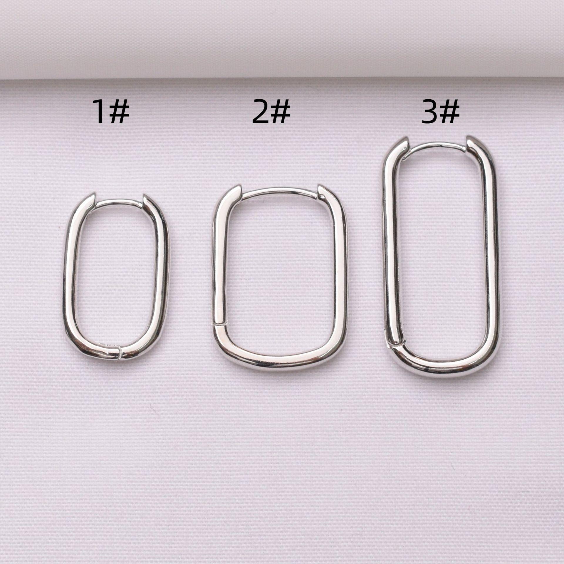 

10 шт., цветоустойчивые U-образные застежки из 14-каратного золота, гладкие, твердые, французские, аксессуары ручной работы, работа в процессе Q103 20*12mm 1#