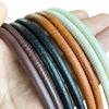 Creative Leather Handbag Strap with Wristlet Handle DIY Knitting Crochet Round Rope Bag Base Vintage Handbag Accessories