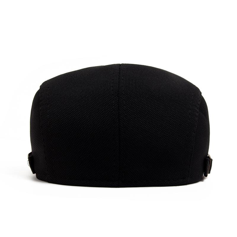 Jednokolorowa czapka męska wiosenno-jesienna retro wszechstronna casualowa kapelusz z daszkiem dla osób w średnim wieku i starszych beret malarski