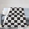 Panda Love Animal Fleece Throw Blankets Valentine's Day Blankets for Bed Office Super Soft Bedspread