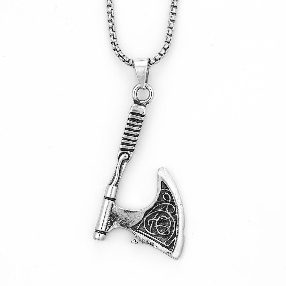 Jewelry Viking Ax Pendant Retro Trendy Men's Chain