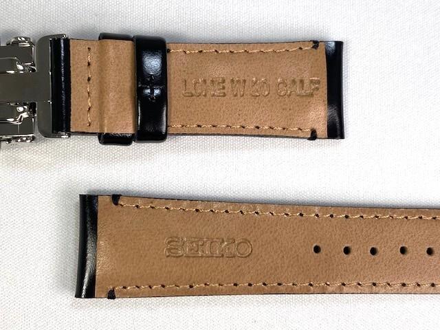 SEIKO L0HE02FJ0 Prospex 20mm Leather for Strap, Calfskin, Black, HBC009J/6R54-00B0 models