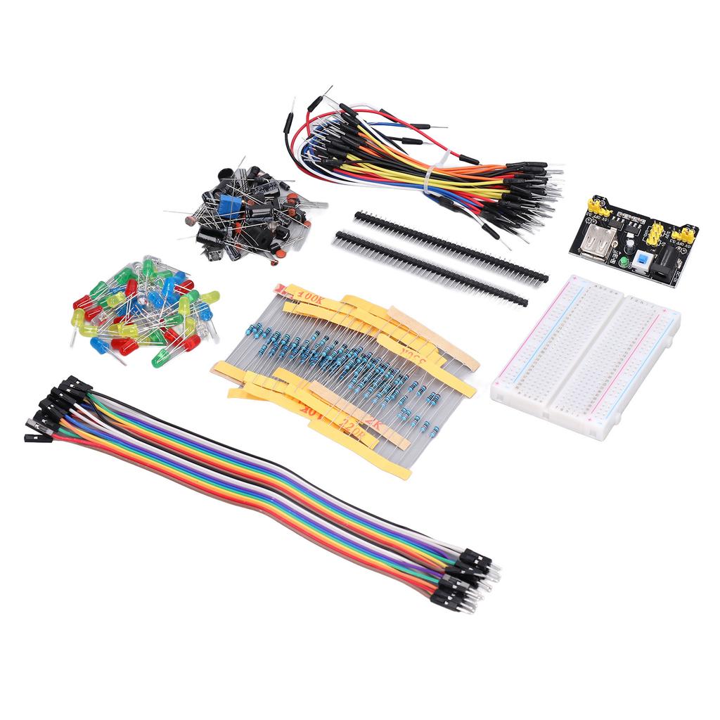 Elektronikbauteileset Sortiment Steckplatine Kondensator Widerstand für Raspberry Pi