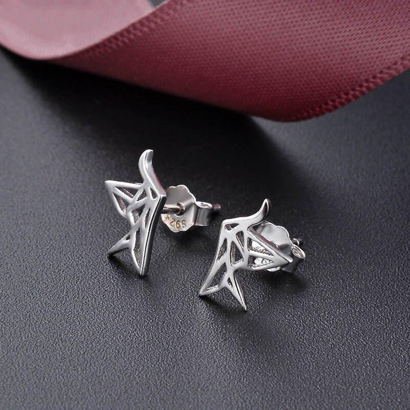 

Танциз новые серьги для женщин серебряные модные простые серьги-гвоздики геометрической формы свадебный подарок ювелирные изделия