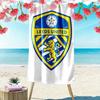 Leeds United A.F.C. logo Plážová osuška, Velká měkká rychleschnoucí osuška pro pláž, kempování, plavání
