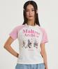 WAIKEI Maltese Archive Raglan Short Sleeve T-Shirt Light Pink