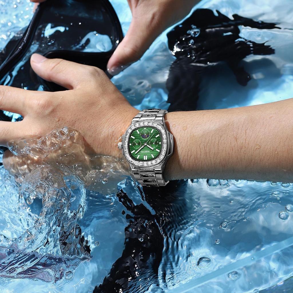 Fashion Men Watches Luxury Date Miyota Quartz Watch Men Waterproof Stainless Steel Male Clocks Reloj Hombre