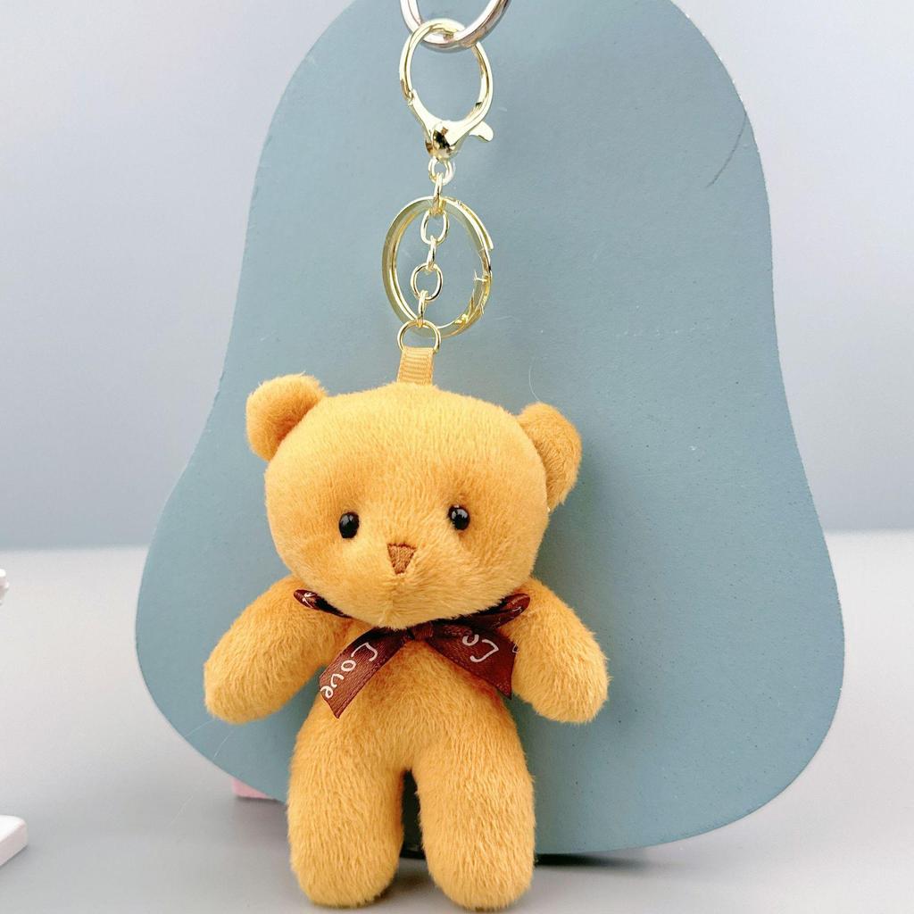 Portachiavi Ciondolo Tuta Peluche Orsacchiotto - Piccolo Giocattolo Regalo