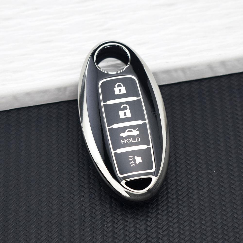 

Чехол-брелок из ТПУ для Nissan Altima Rogue Sentra Kicks Versa Frontier Pathfinder Murano Maxima Titan Juke Armada Кольца для брелоков