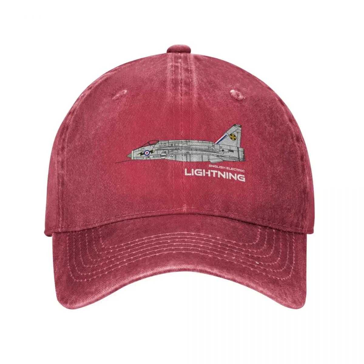English Electric Lightning ( Sqd RAF) Baseball Cap custom caps Sun Cap luxury caps Luxury Hat Unisex Caps Womens
