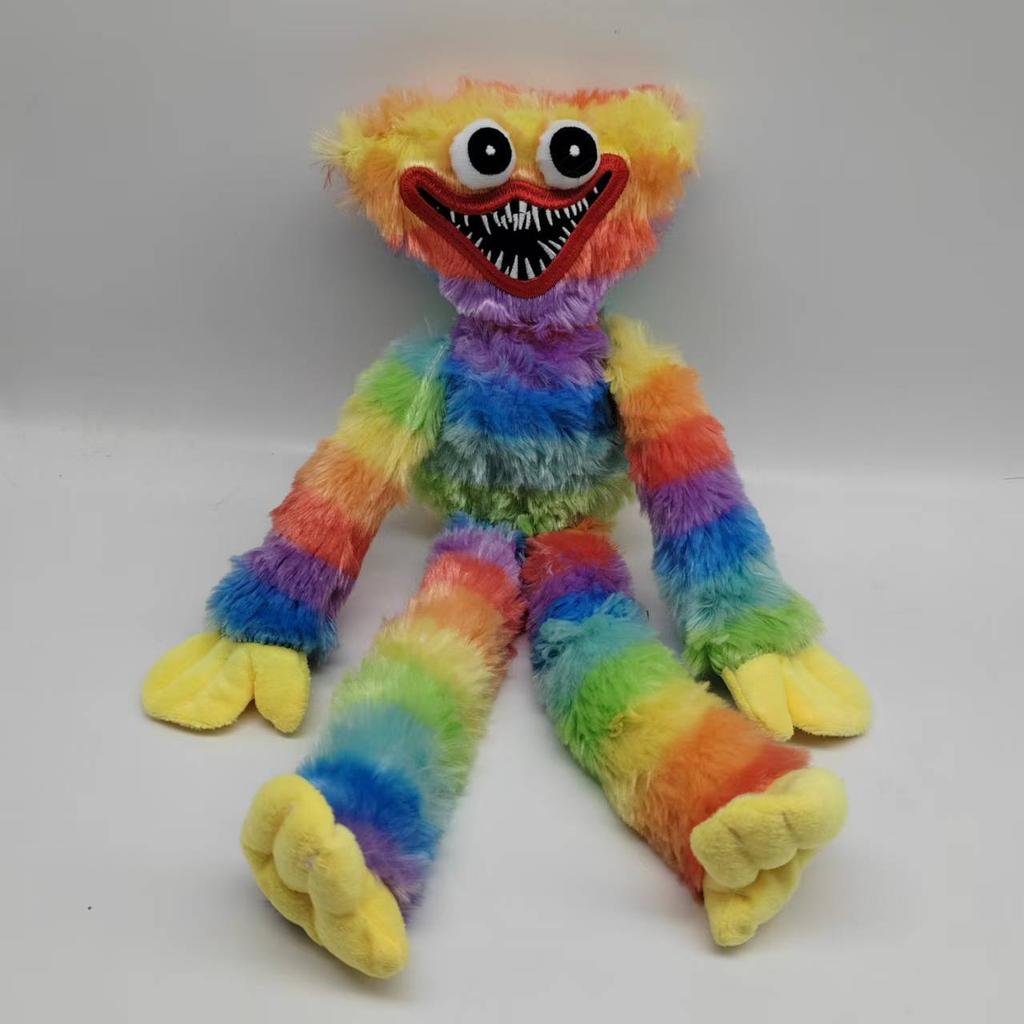 Regenbogen Flauschiges Monster Plüschtier Lange Arme Beine Weiches Kuschelkissen Niedlicher Cartoon Haus Sofa Dekor Geburtstagsgeschenk
