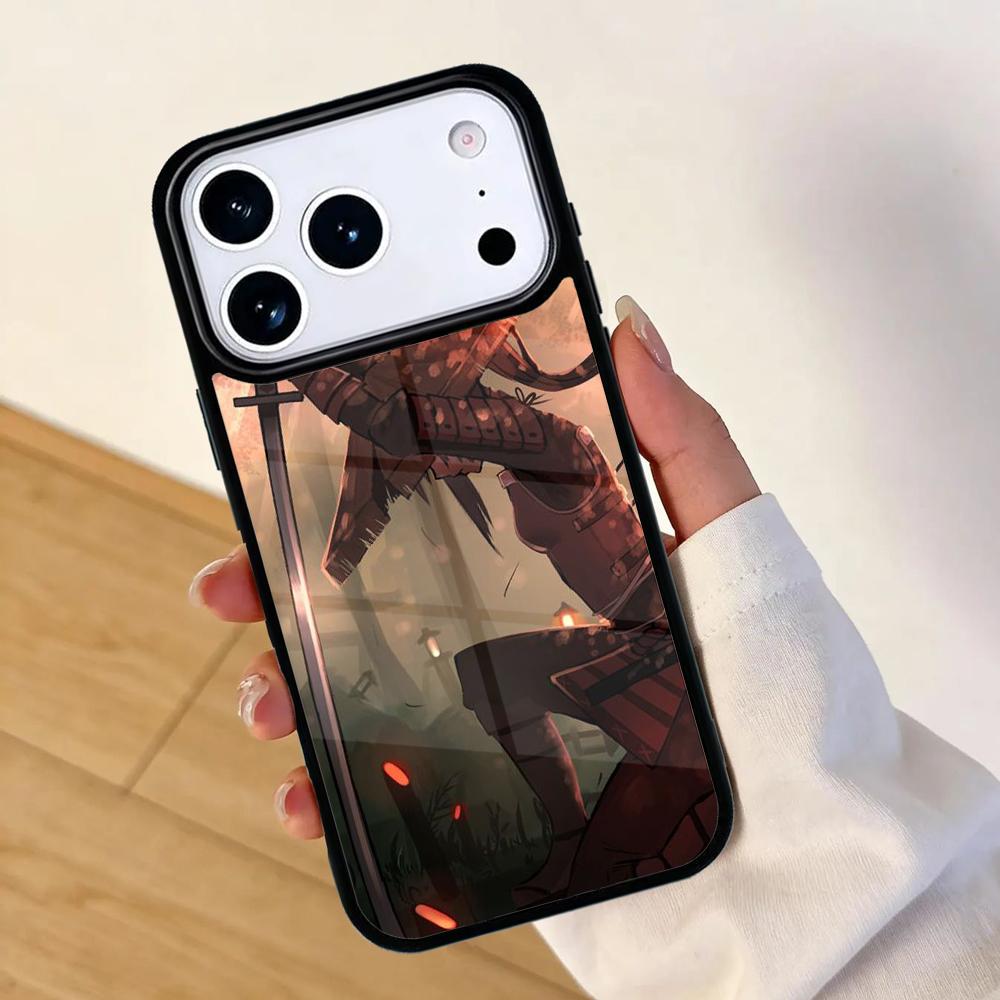 Anime Girl Samurai Mobile Phone Case for IPhone 17 AIR 16pro Max 15 14 13 12 11 Bumper Cover