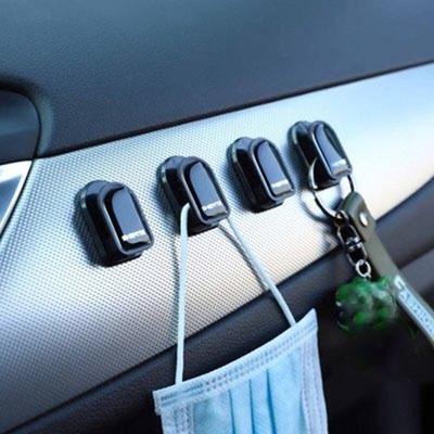 4 pezzi di accessori per ganci piccoli per auto creativi, per interni di auto, tipo di pasta, gancio pratico