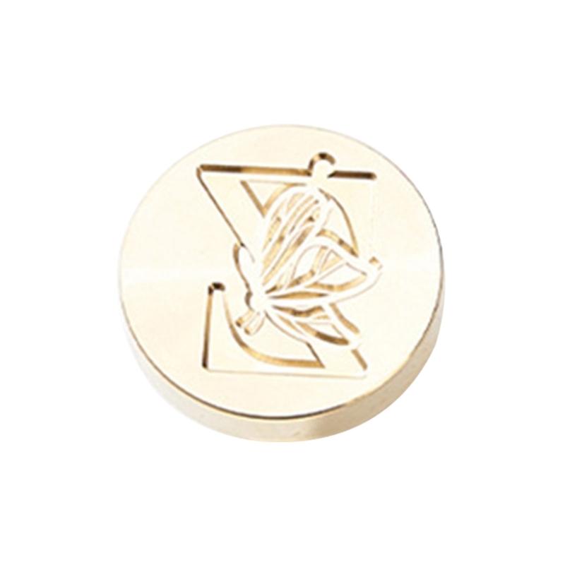 

Butterfly Letter Pattern Wax Seal Stamp Head Metal Wax Stamp Head for Valentines Card Birthday Card Invitations Envelope