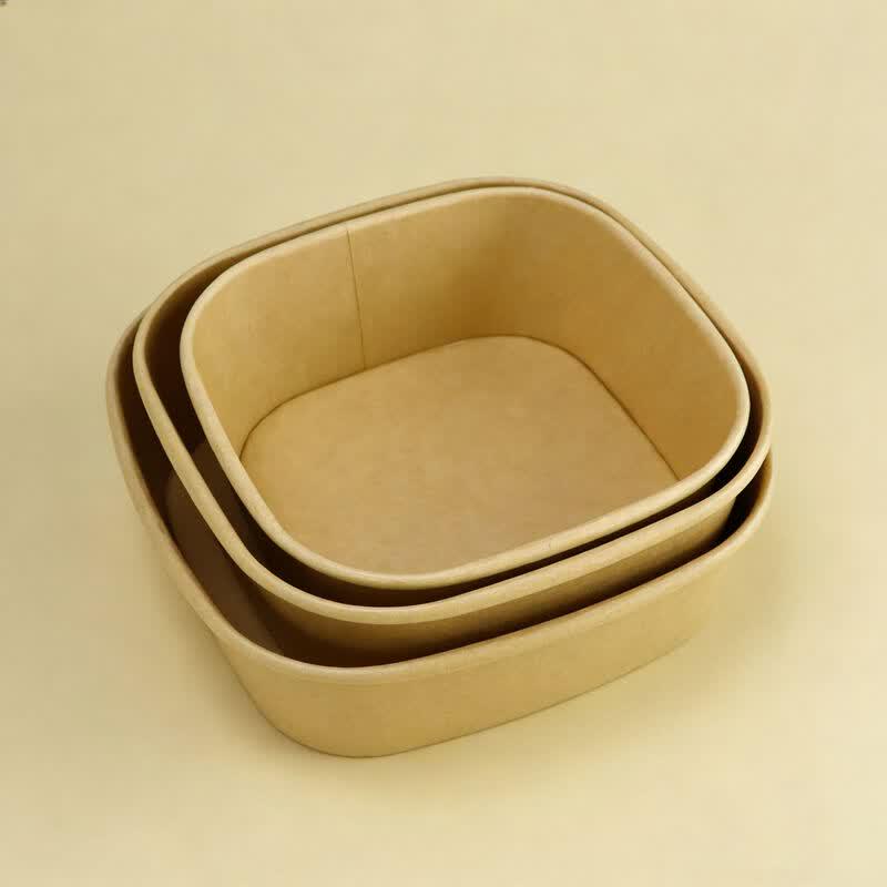 Kraft Paper Disposable Food Container