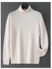 Men's 2025 High Neck Cashmere Wool Pullover - Thick, Double-Strand Knit Sweater for Autumn and Winter.