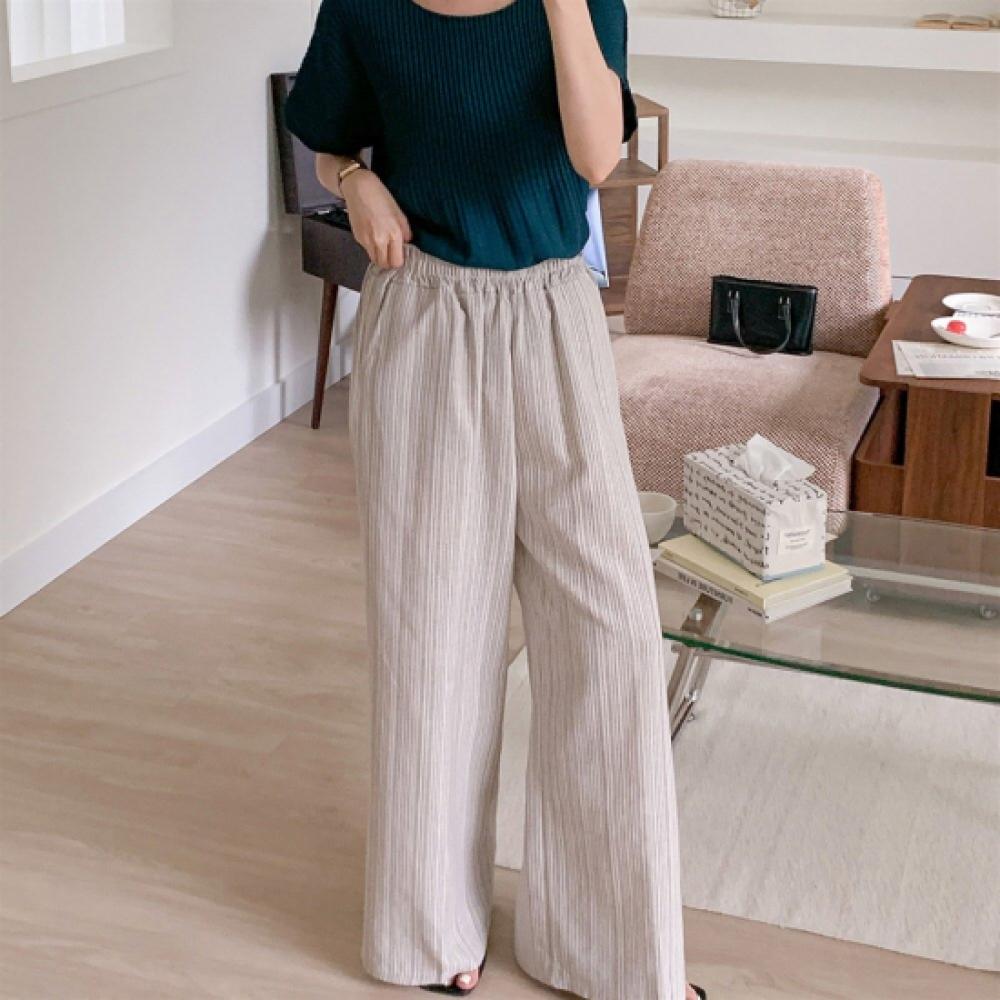 New ArrivalS Open Run Women S Linen Stripe Wide pantS